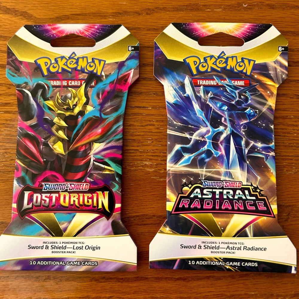 New Pokémon trading cards Sword & Shield Astral Radiance & Lost Origin Boosters